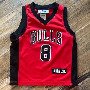 NBA Chicago Bulls Red and Black Jersey